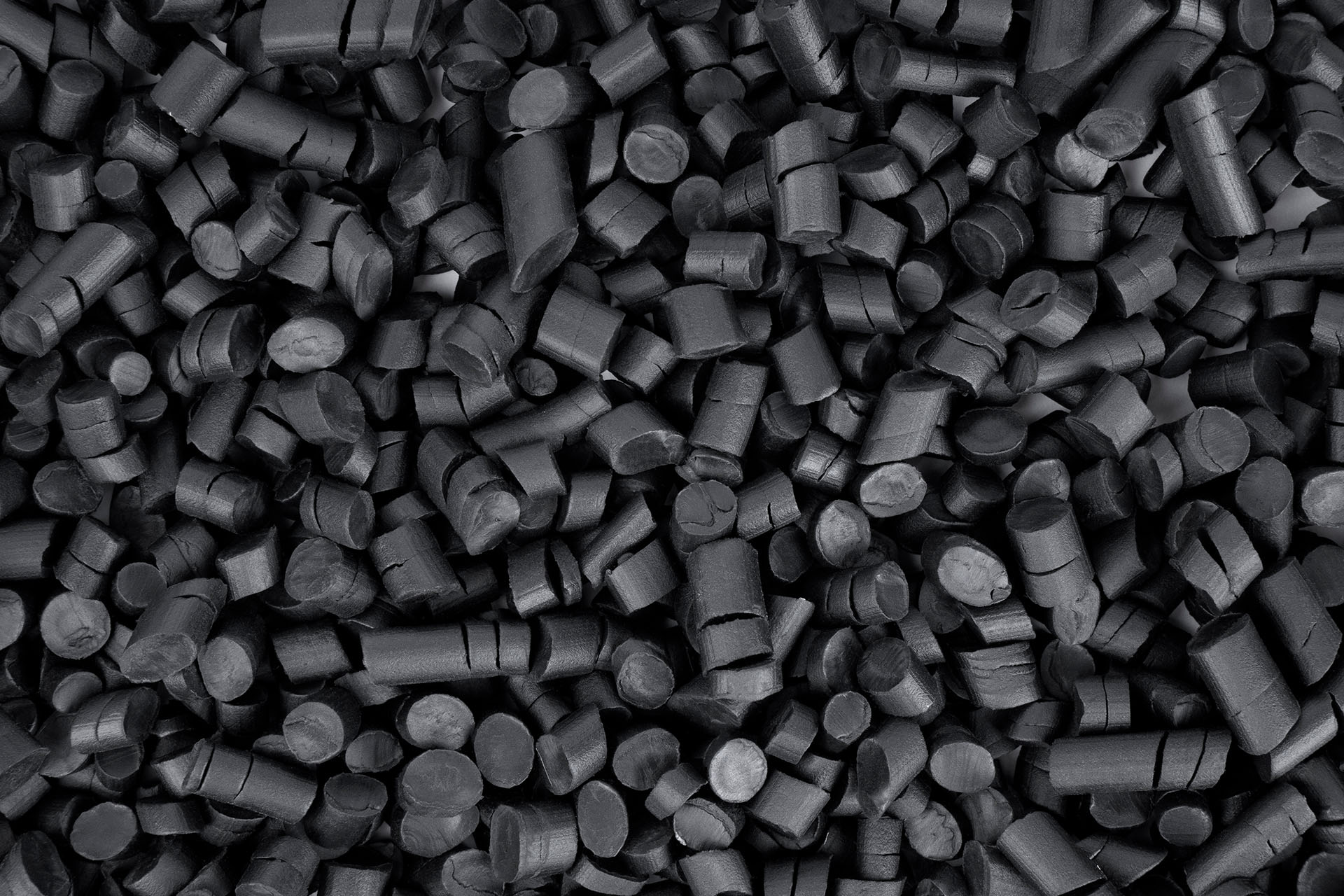 Black plastic pellets