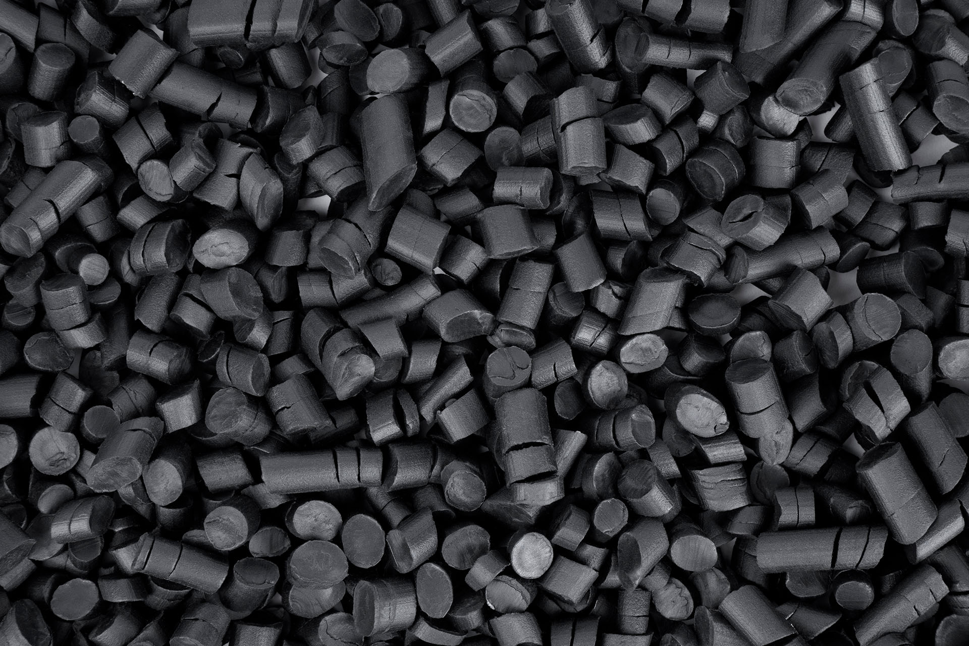 Schwarze Plastik Pellets