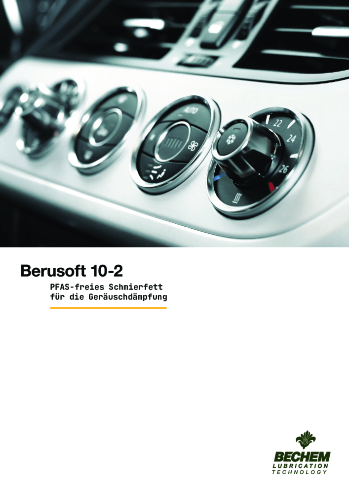 Berusoft 10-2 PFAS-freies Schmierfett für die Geräuschdämpfung