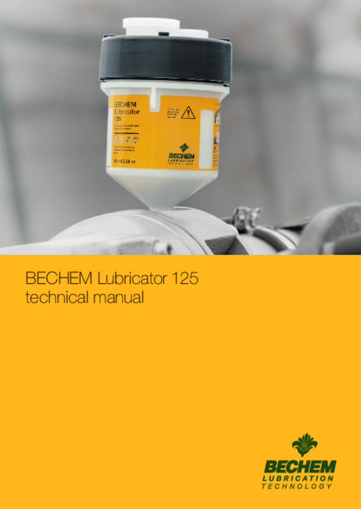 BECHEM Lubricator 125 (english)