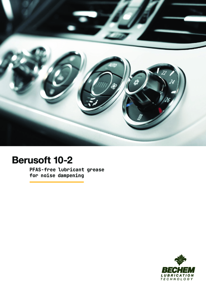 Berusoft 10-2 PFAS-free lubricant grease for noise dampeing