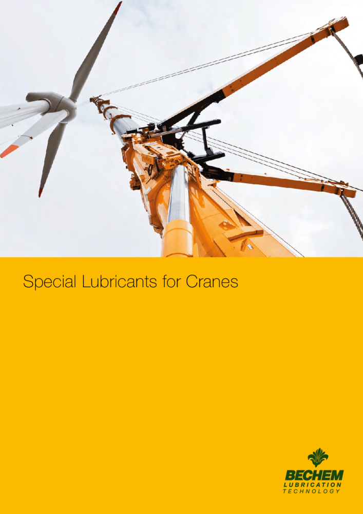Special Lubricants for Cranes