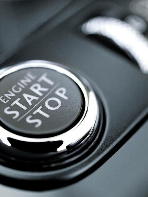 Start button of a car