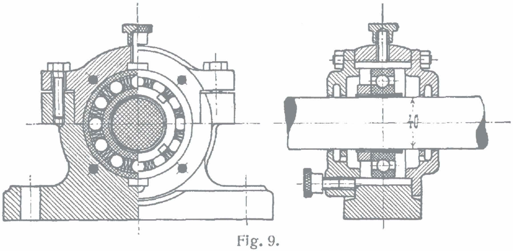 Dessin d'une machine à rectifier les billes