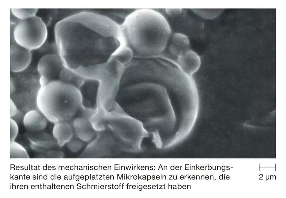 Microcapsules éclatées