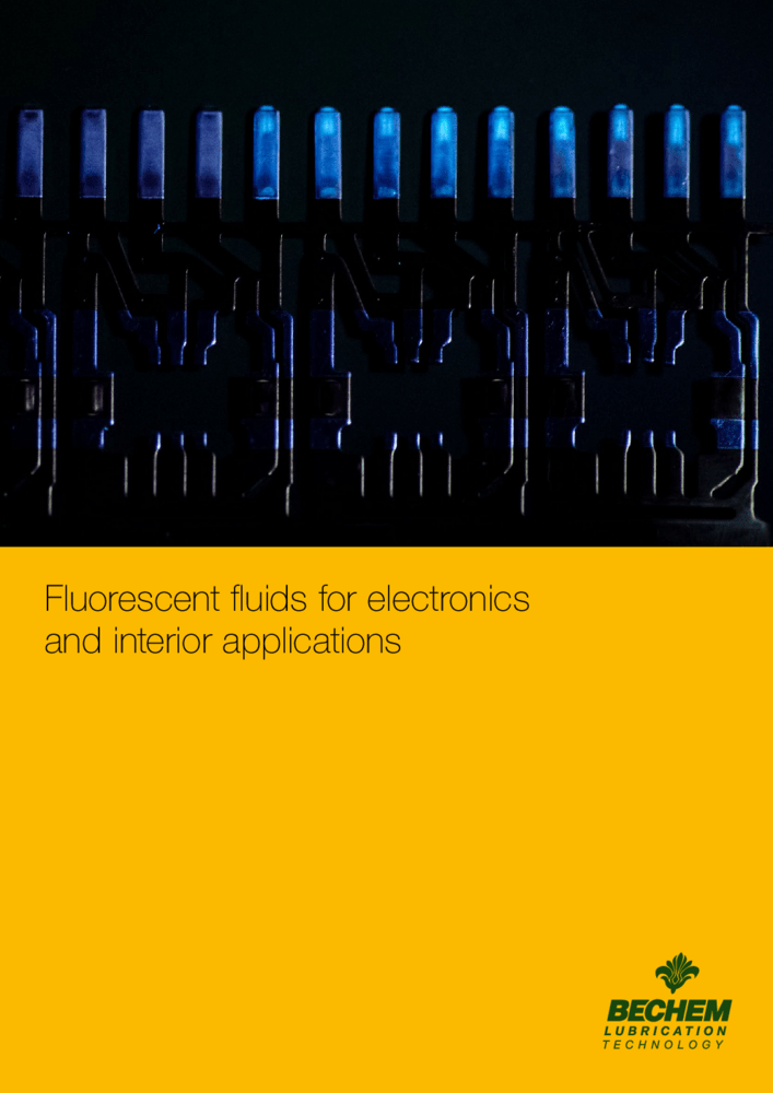 Fluorescent fluids for electronics and interior applications