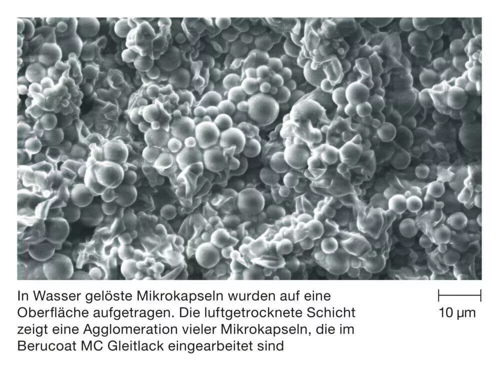 Microcapsules dissoutes dans l'eau