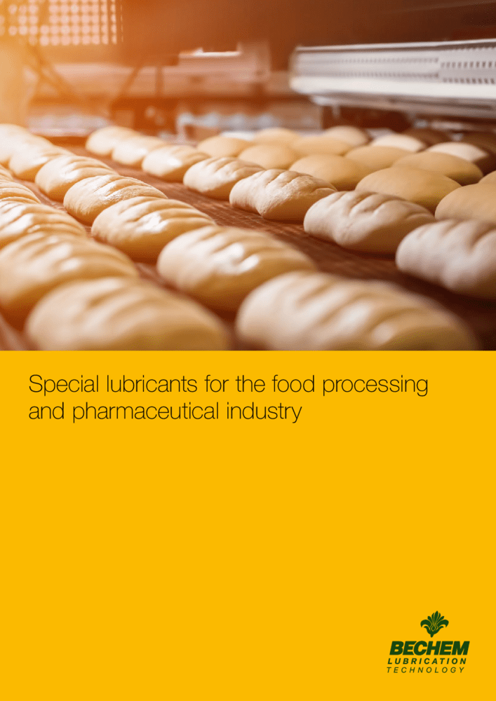 Special lubricants for the food processing and pharmaceutical industry 