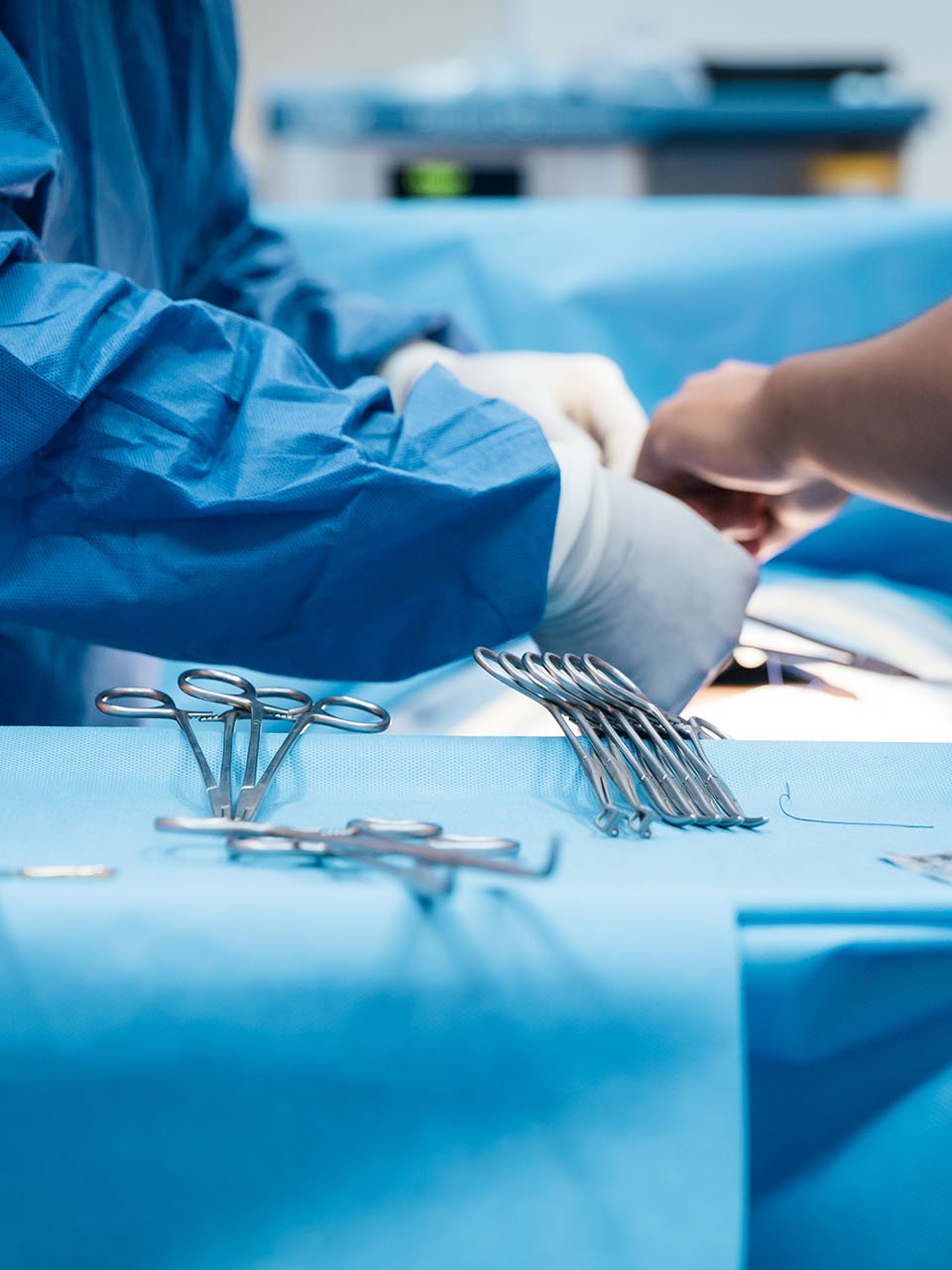 Doctors in an operating room 