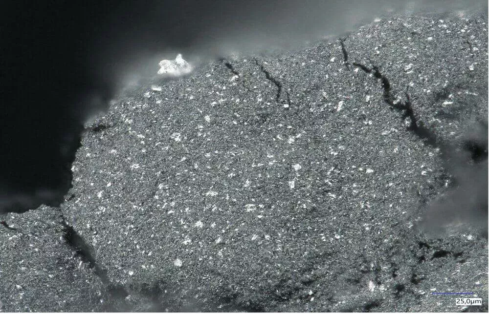 Close-up of metal dust
