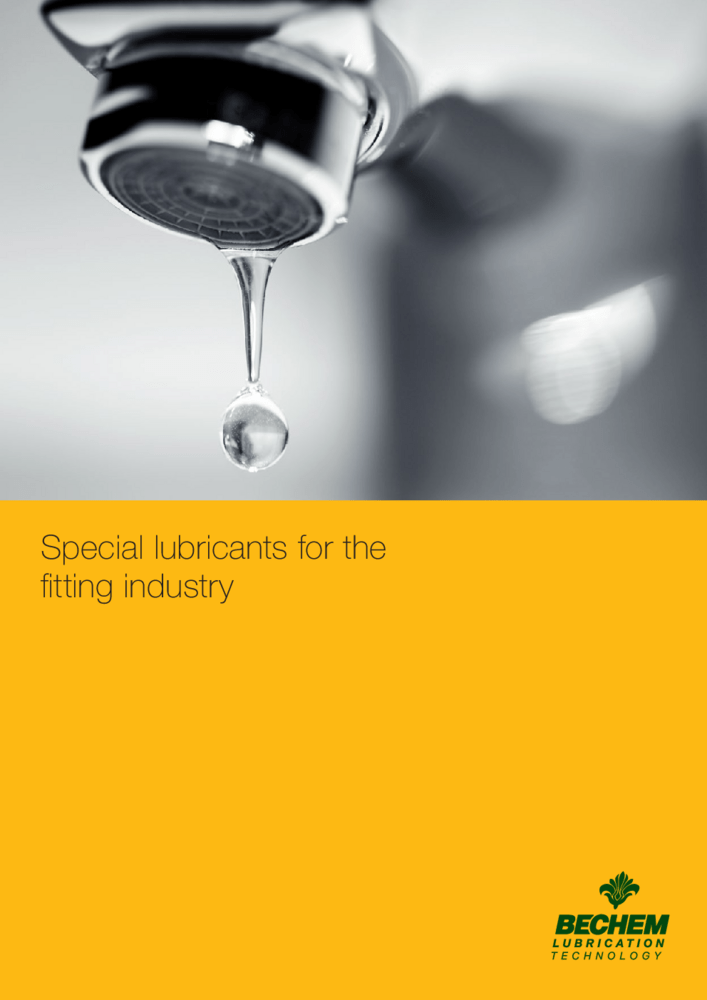 Special lubricants for the fitting industry
