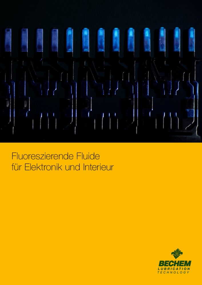 Fluoreszierende Fluide für Elektronik und Interieur